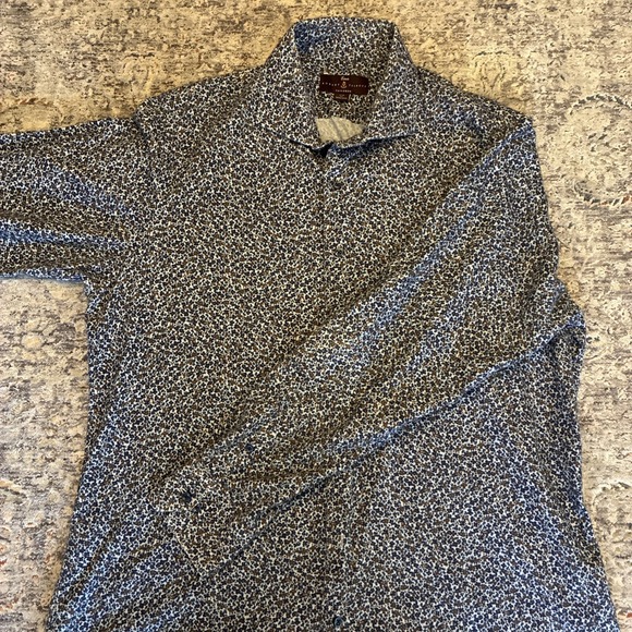 Robert Talbott Other - Robert Talbott Mens Shirt XL Purple Floral Print Tailored Fit Estate
